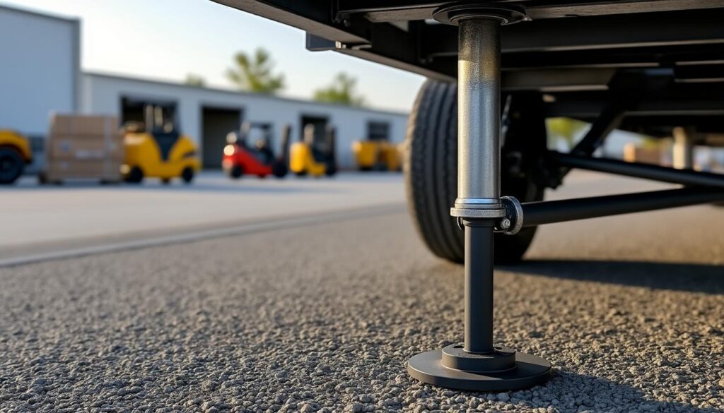 découvrez nos béquilles pour remorques, alliant stabilité et sécurité pour assurer un transport fiable et sans souci de vos marchandises.