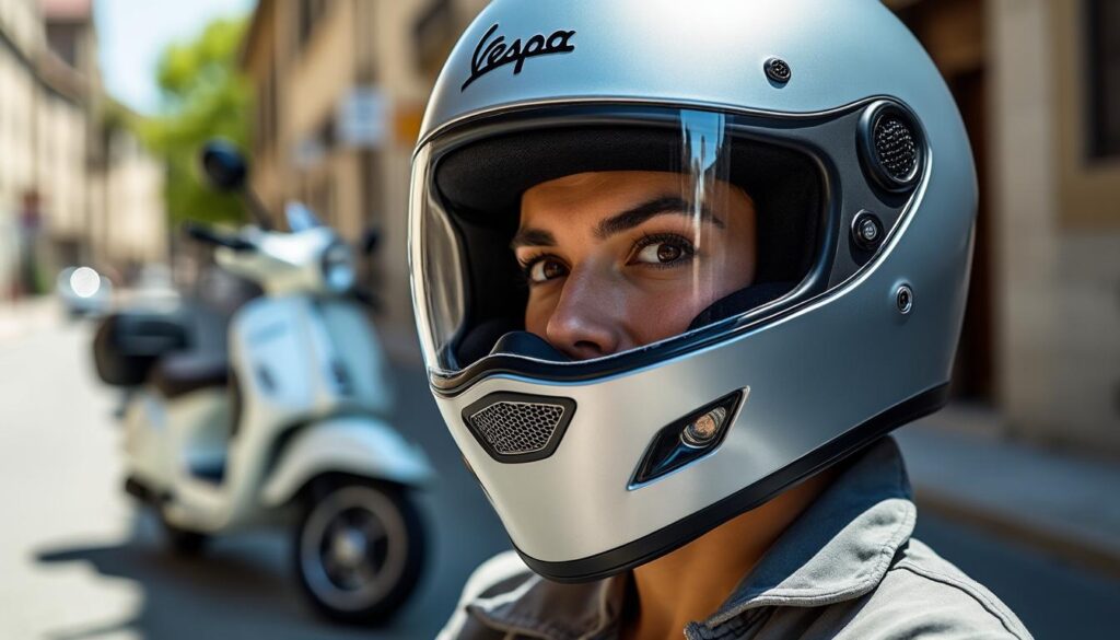 découvrez notre sélection de casques vespa alliant style et sécurité pour une protection optimale lors de vos trajets en scooter.
