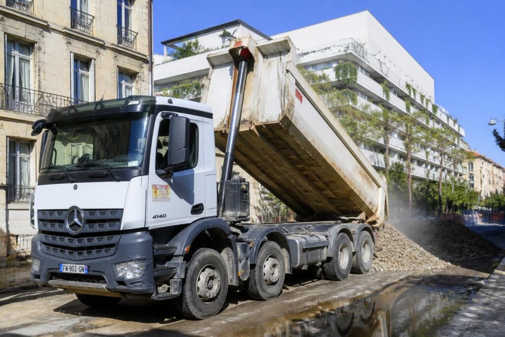 trouvez le camion benne idéal à montpellier pour tous vos besoins de transport et de chantier. service fiable et adapté à vos exigences.