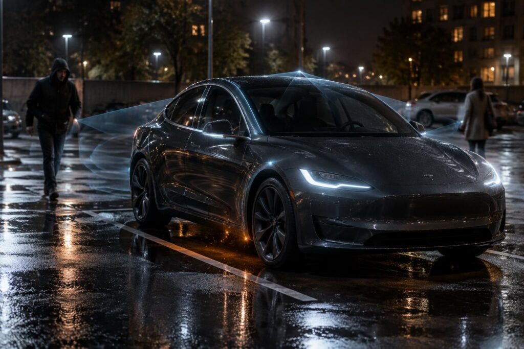 découvrez ce que le mode sentinelle de tesla protège réellement, comment il surveille votre véhicule et combien il peut consommer sur la batterie.